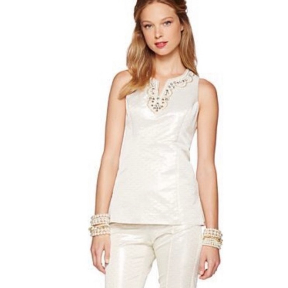 LILLY PULITZER jacquard top (Terrace)